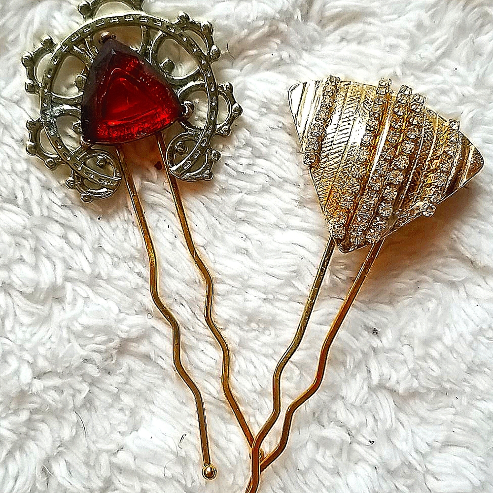 Vintage hair pins